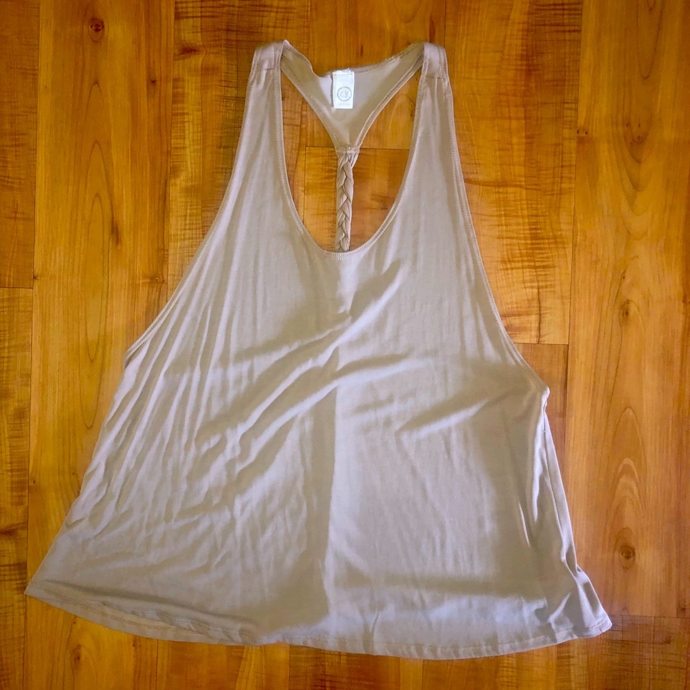 Tan Flowy Tank - Large